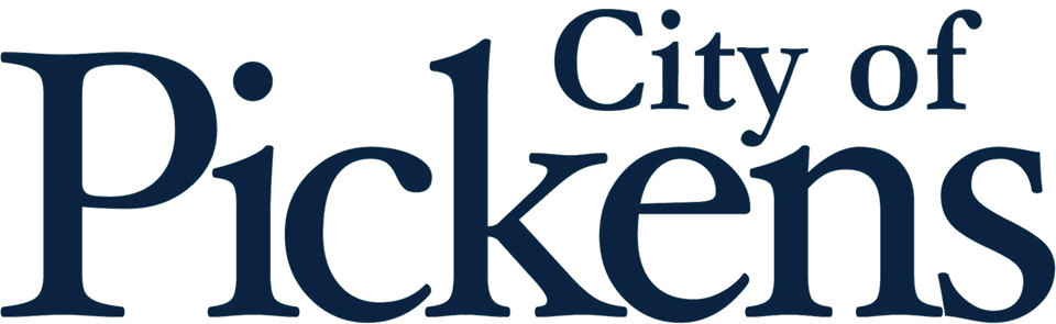 city of pickens navy words