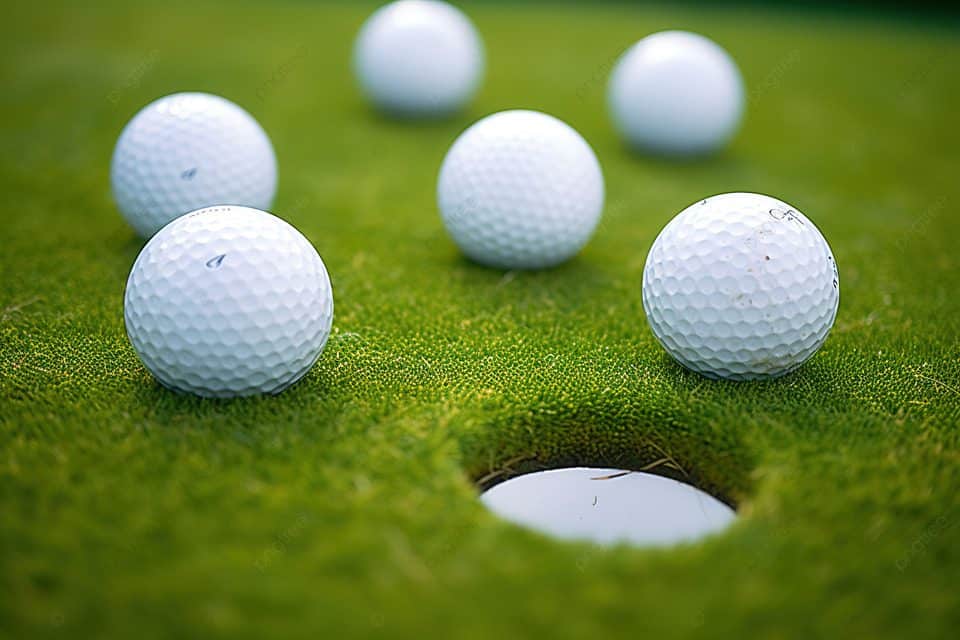 pngtree six golf balls in the pot of a golf hole image WLj SivSC