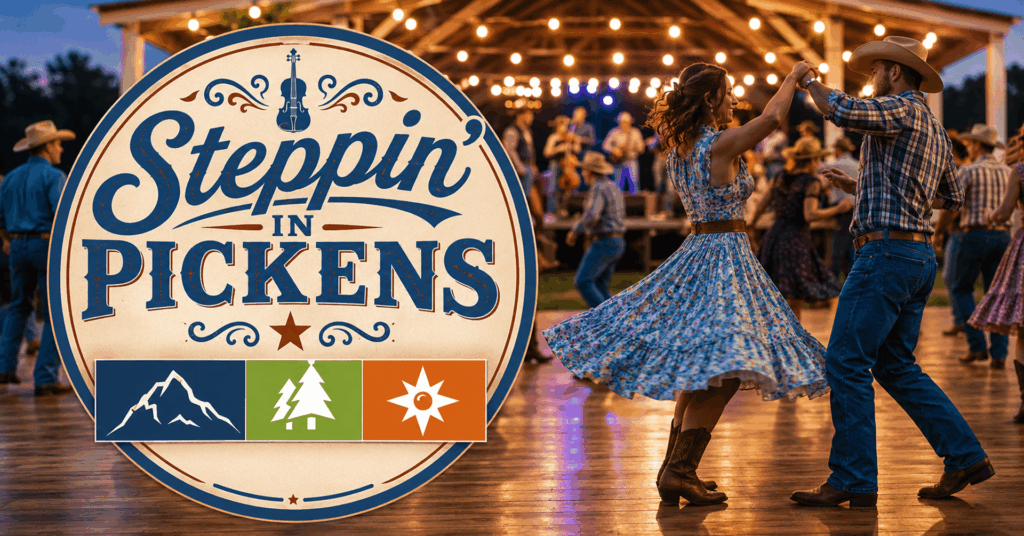 steppin in pickens logo for facebook event image RKl